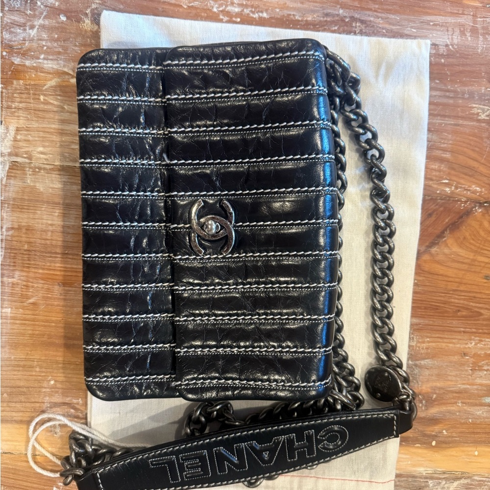 CHANEL Black and Silver bag